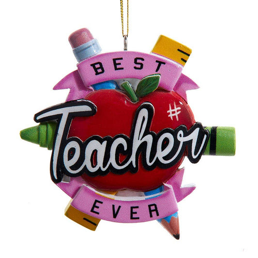 “Best Teacher Ever“ Ornament