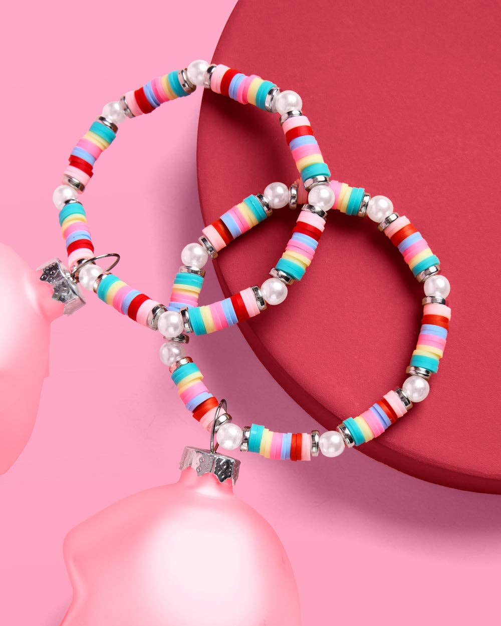 BFF Ornament - 2 piece split heart ornament Christmas Xmas Holiday Bff