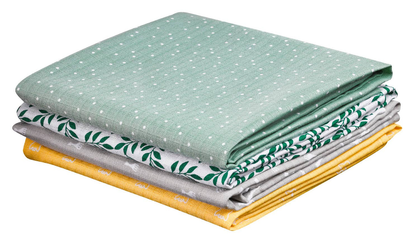 Muslins-4 colored swaddles set