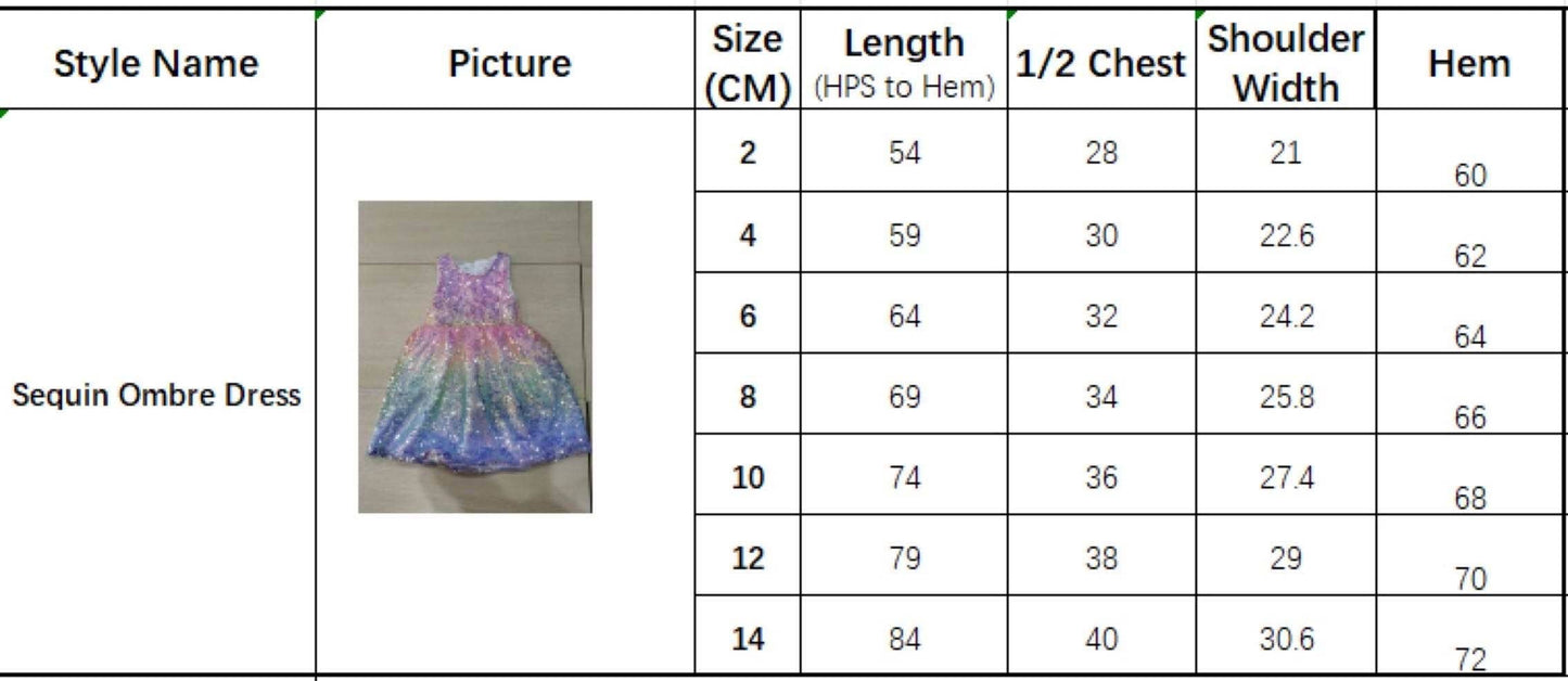 *PRE-ORDER* Ombre Sequin Dress