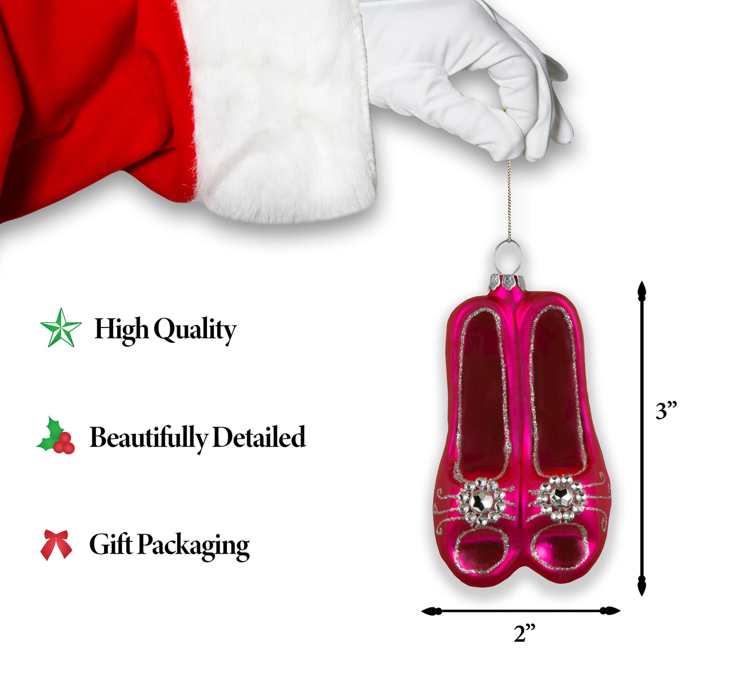 North Star Christmas | High Heels Glass Ornament