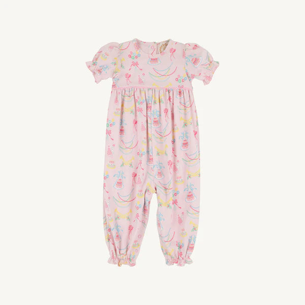 Short Sleeve Britt Romper - Golden Birthday