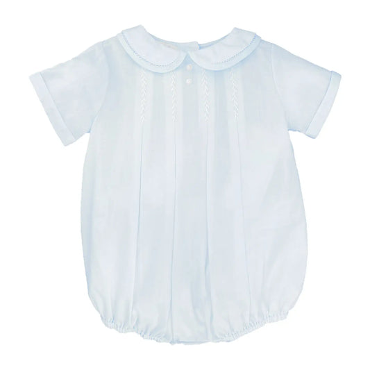 Blue Bubble with Hand Feather Stitching