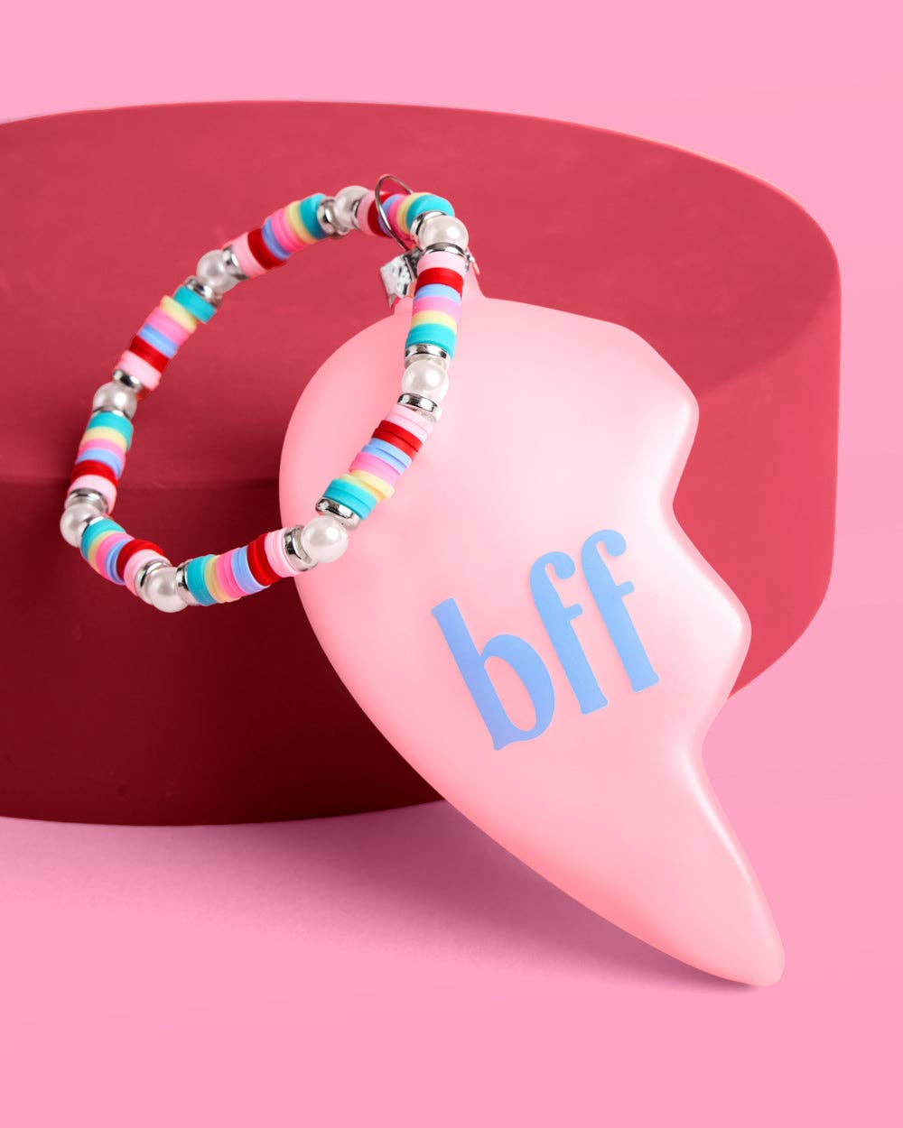 BFF Ornament - 2 piece split heart ornament Christmas Xmas Holiday Bff