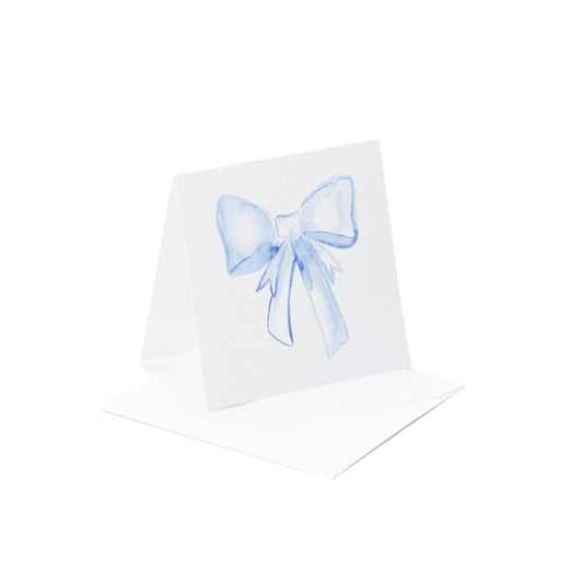 Blue Bow Enclosure Card