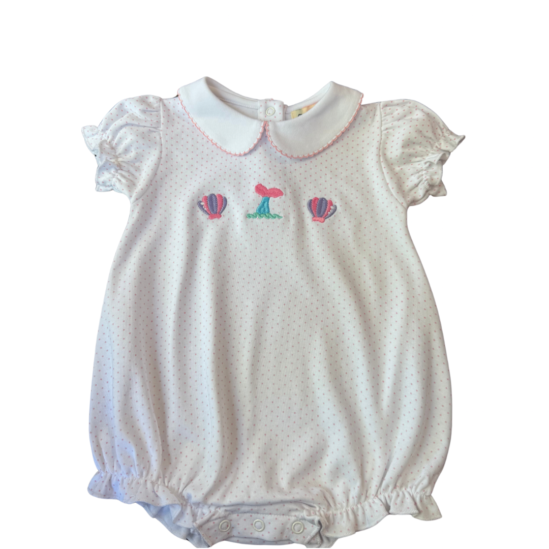 Pink Polka Dot Bubble - Mermaid Shells