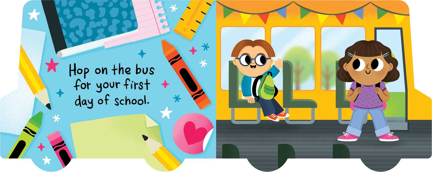 Crayola: Let's Go to School (A Crayola School Bus-Shaped Novelty Board Book for Toddlers) by BuzzPop