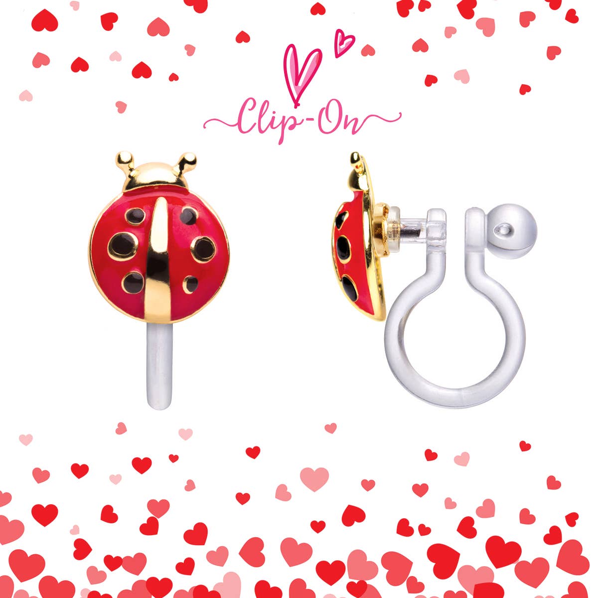 CLIP ON Cutie Earrings | Little Ladybug