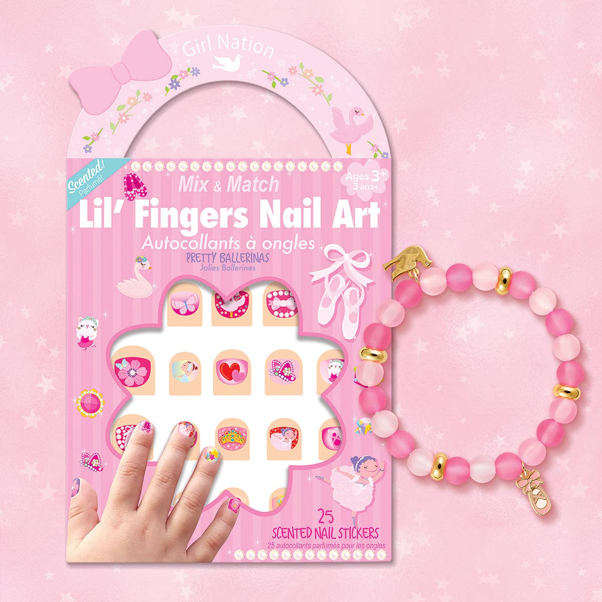 Ballet Bracelet and Nail Sticker Gift Pack