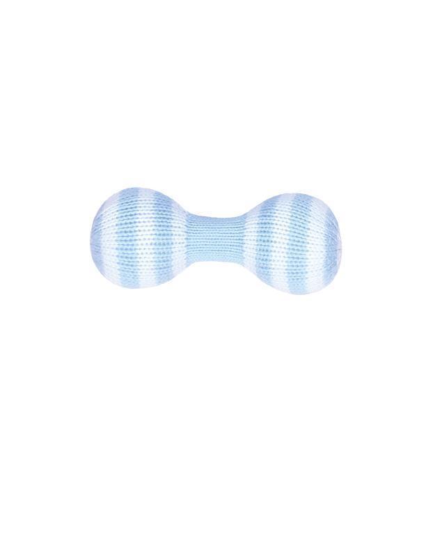 Dumbbell Hand-Knit Rattle - 2 Colors