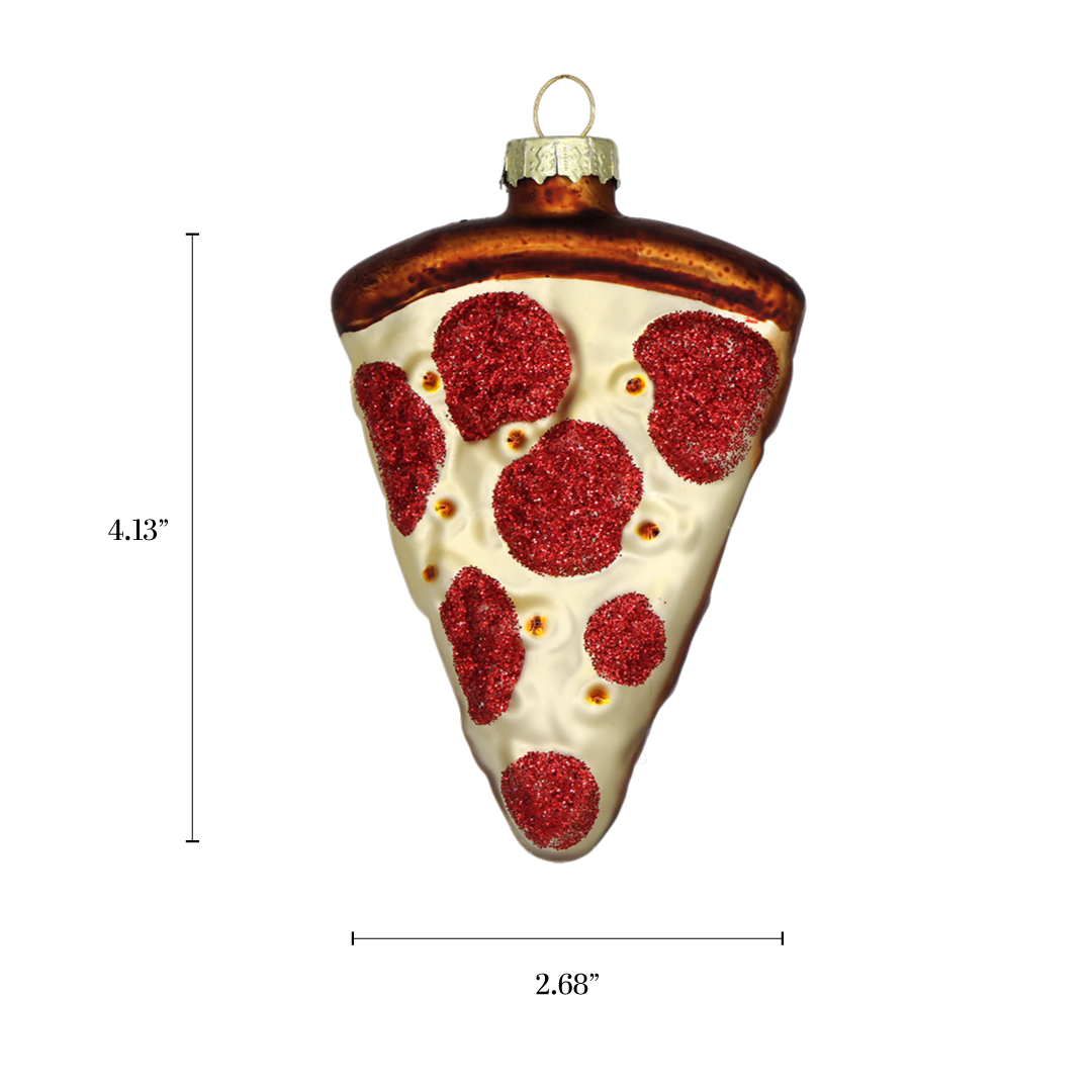 Christmas Ornament Glass Handmade Pizza Slice 108 Styles