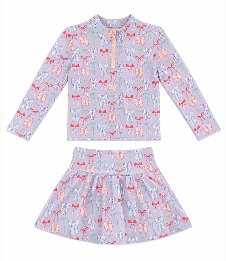 Sarah set - Lavendar Bow