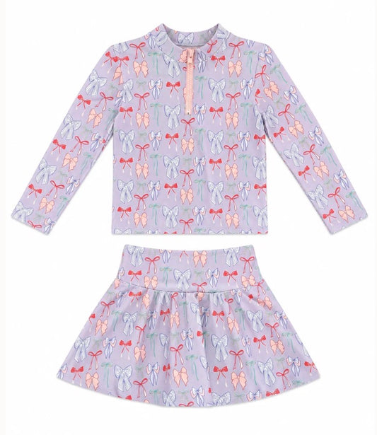Sarah set - Lavendar Bow