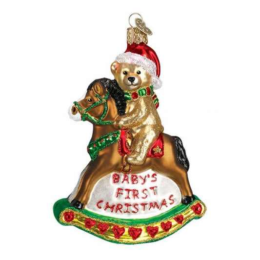 Ornament - Glass Babys First Christmas