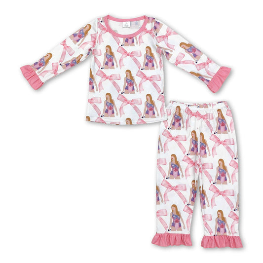 Long Sleeve Ruffle Singer Pajamas