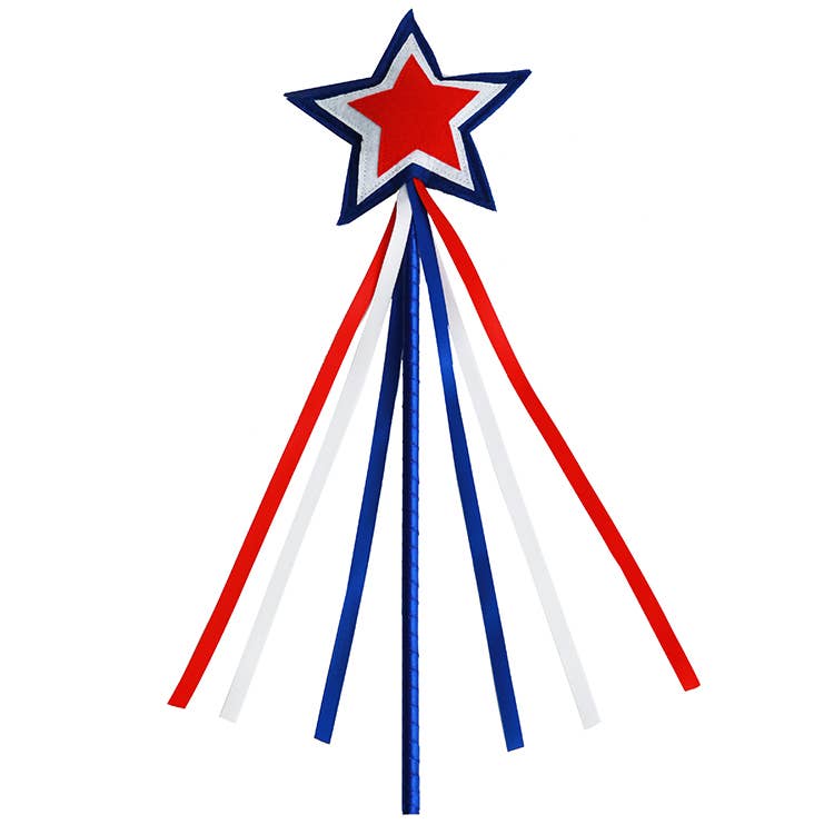Red White and Blue Star Wand
