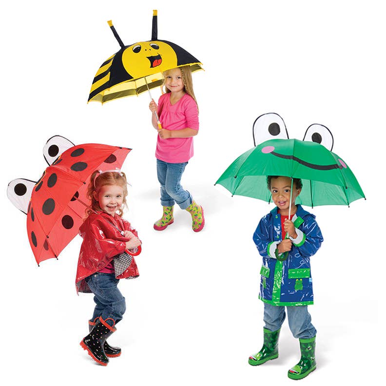 Kids Umbrella Frog, Bee, Ladybug