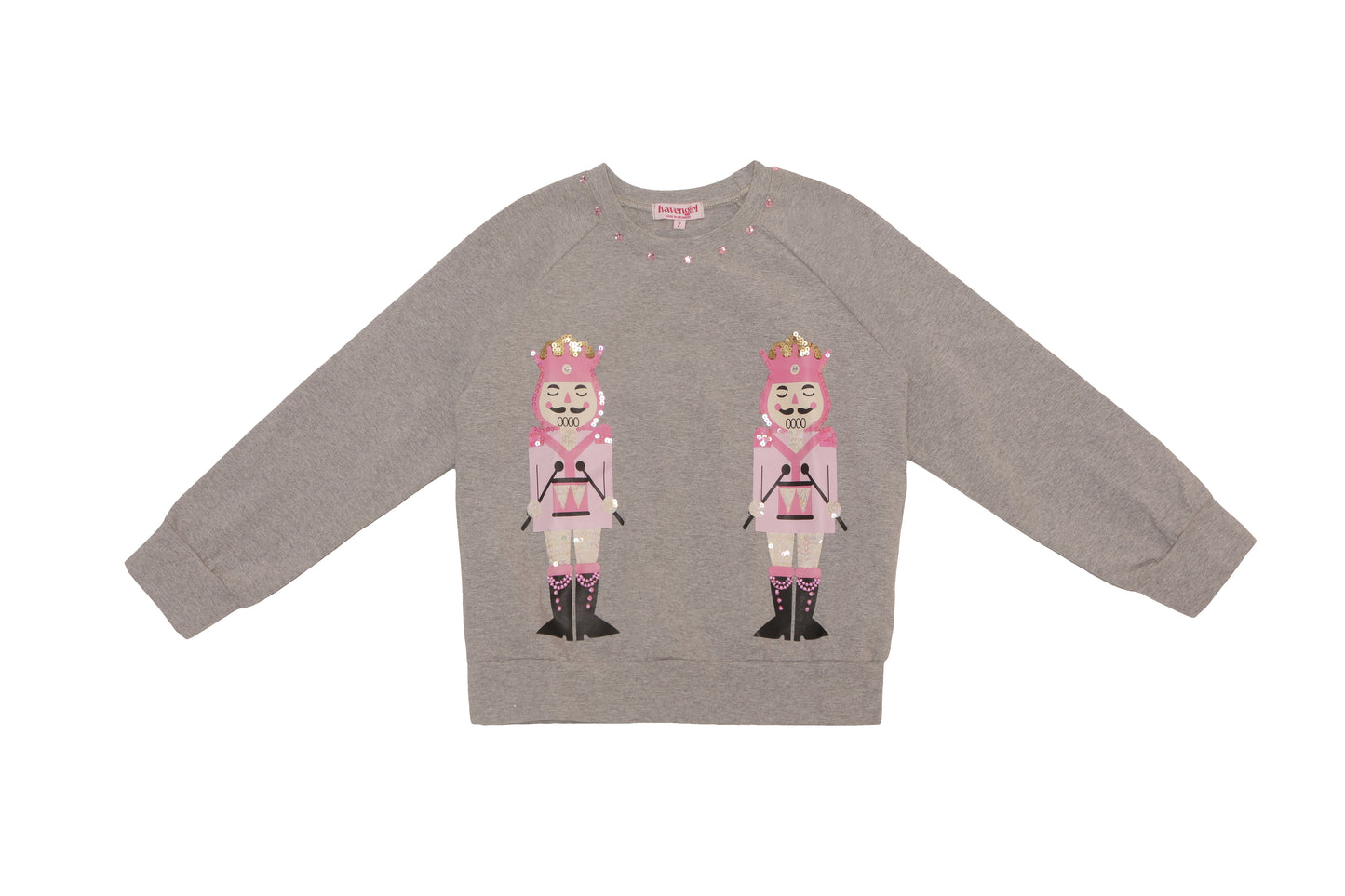 Nutcracker Sweatshirt - Gray/Pink