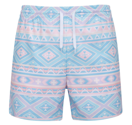 Ace Pattern Swim Trunks