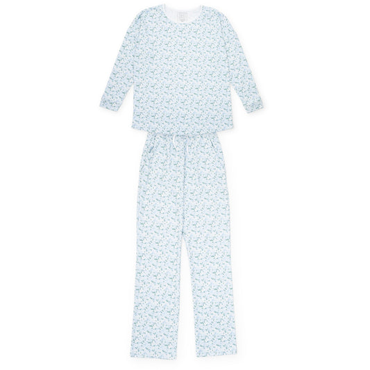 Audrey Women's LS Pant Set - Snow Capped Mountains