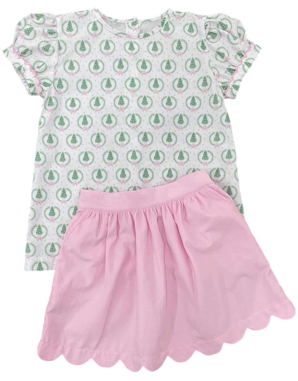 Avery Skirt Set - Oh Christmas Tree