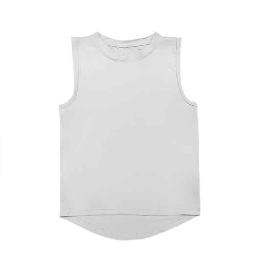 Gray High Low Athletic Tank