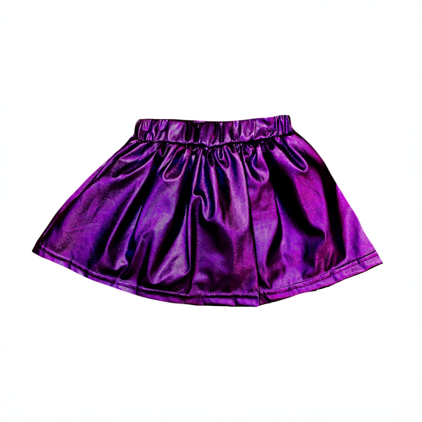 Purple Metallic Skort