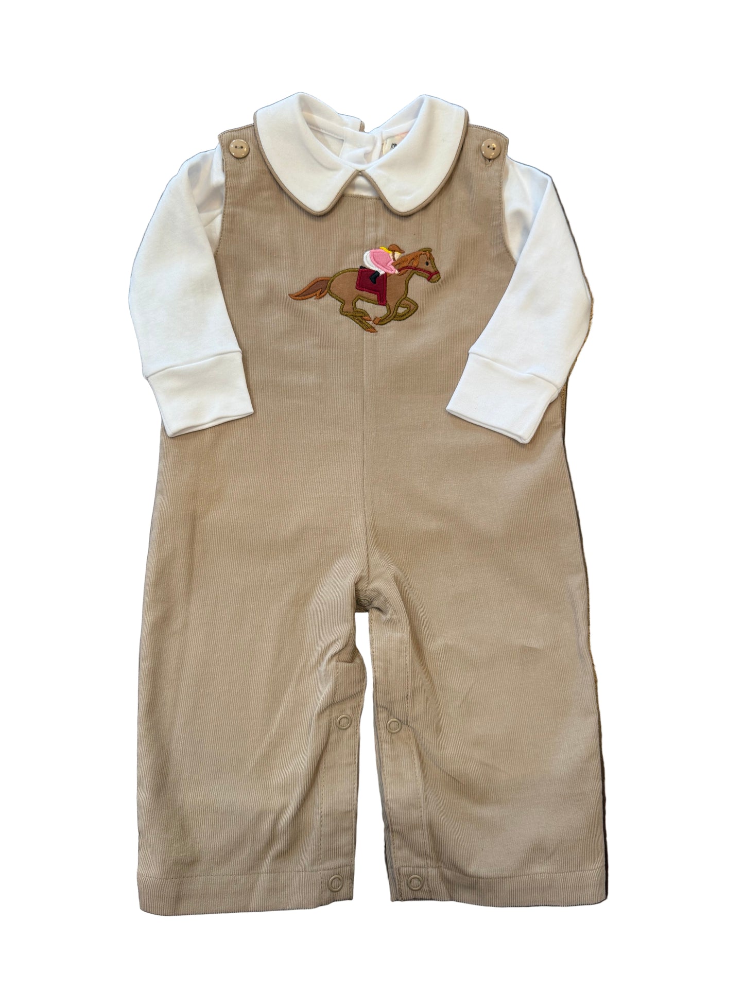 White Peter Pan with Sand Trim