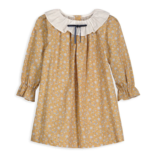 Breton Dress with Bow - Goldie Floral