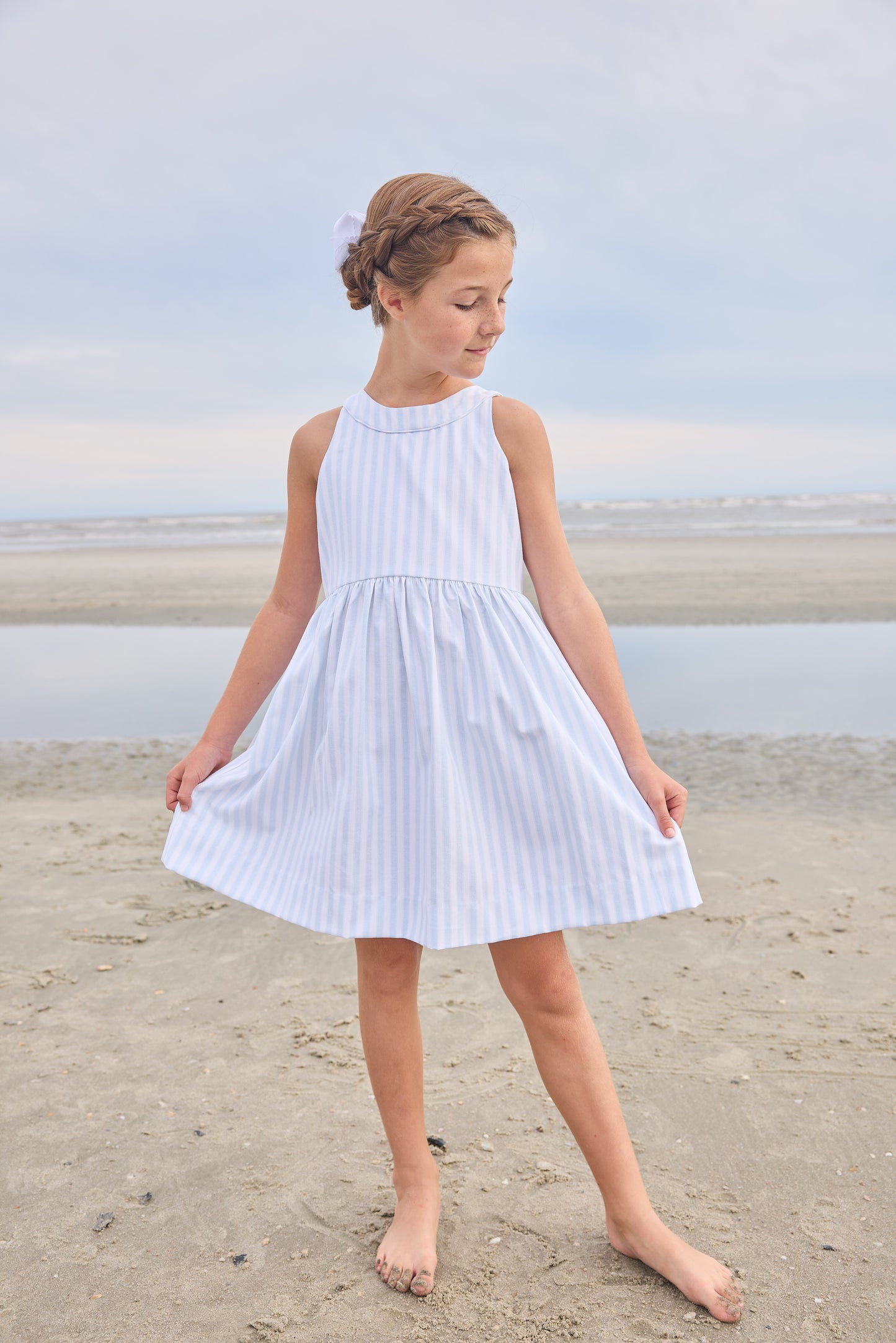 Bow Back Annie Dress - Savannah Stripe