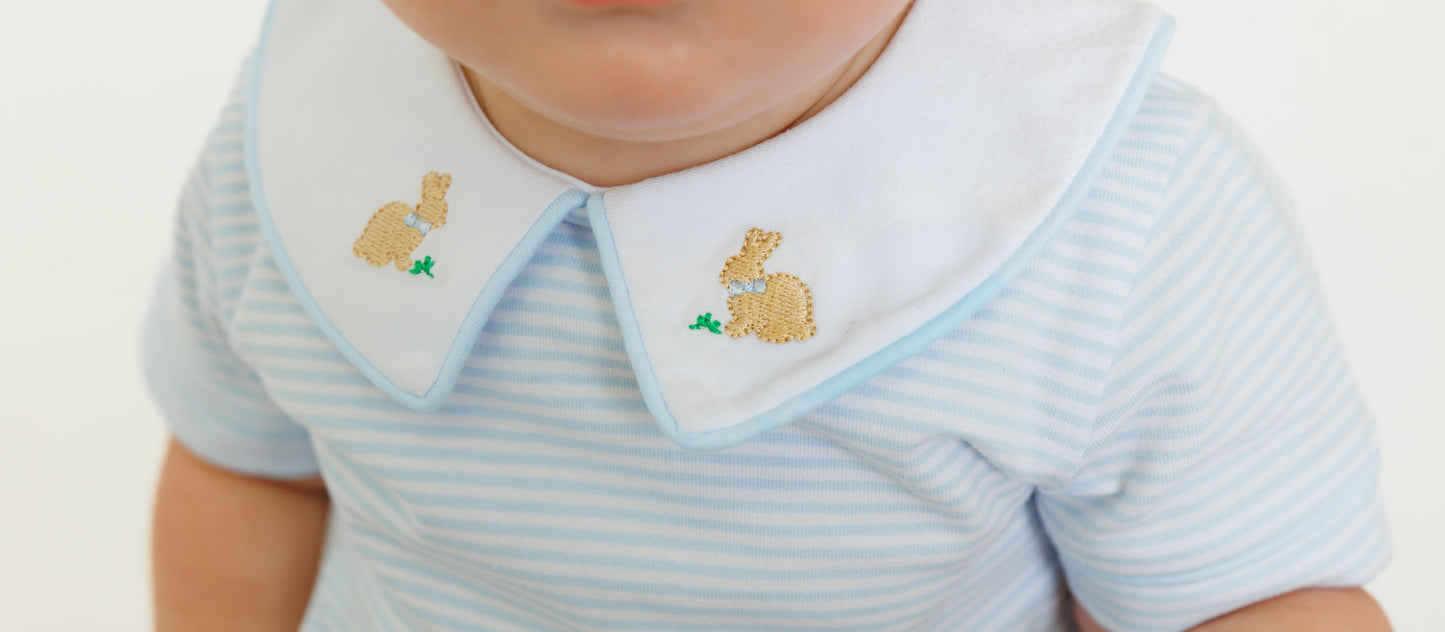 Blue Stripe Bunny Bubble