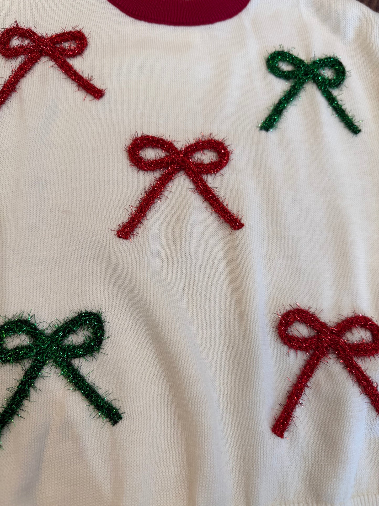 LS Sweater - Christmas Bows