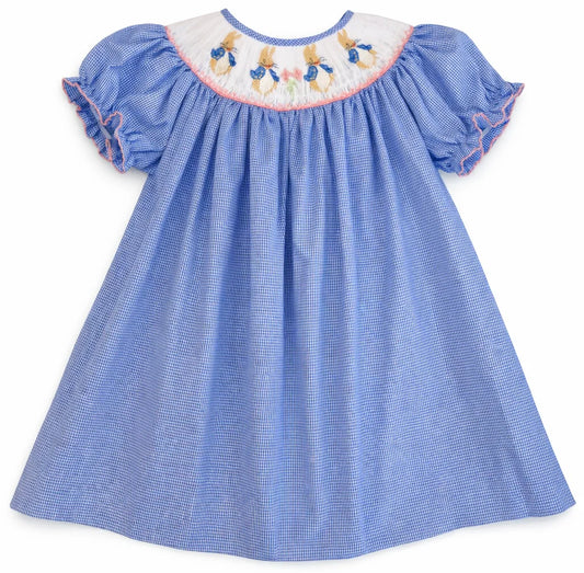 Emma Smocked Dress - Peter Rabbit