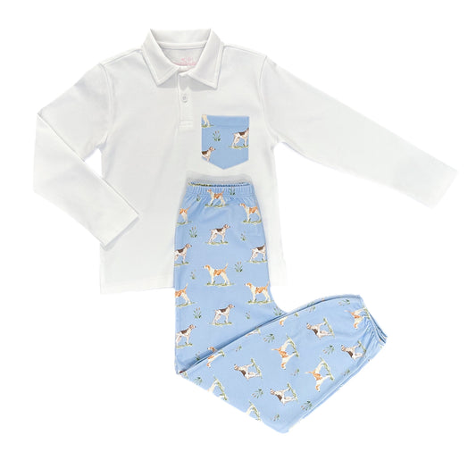 *PRE-ORDER* Carter Pant Set - Puppy Dog