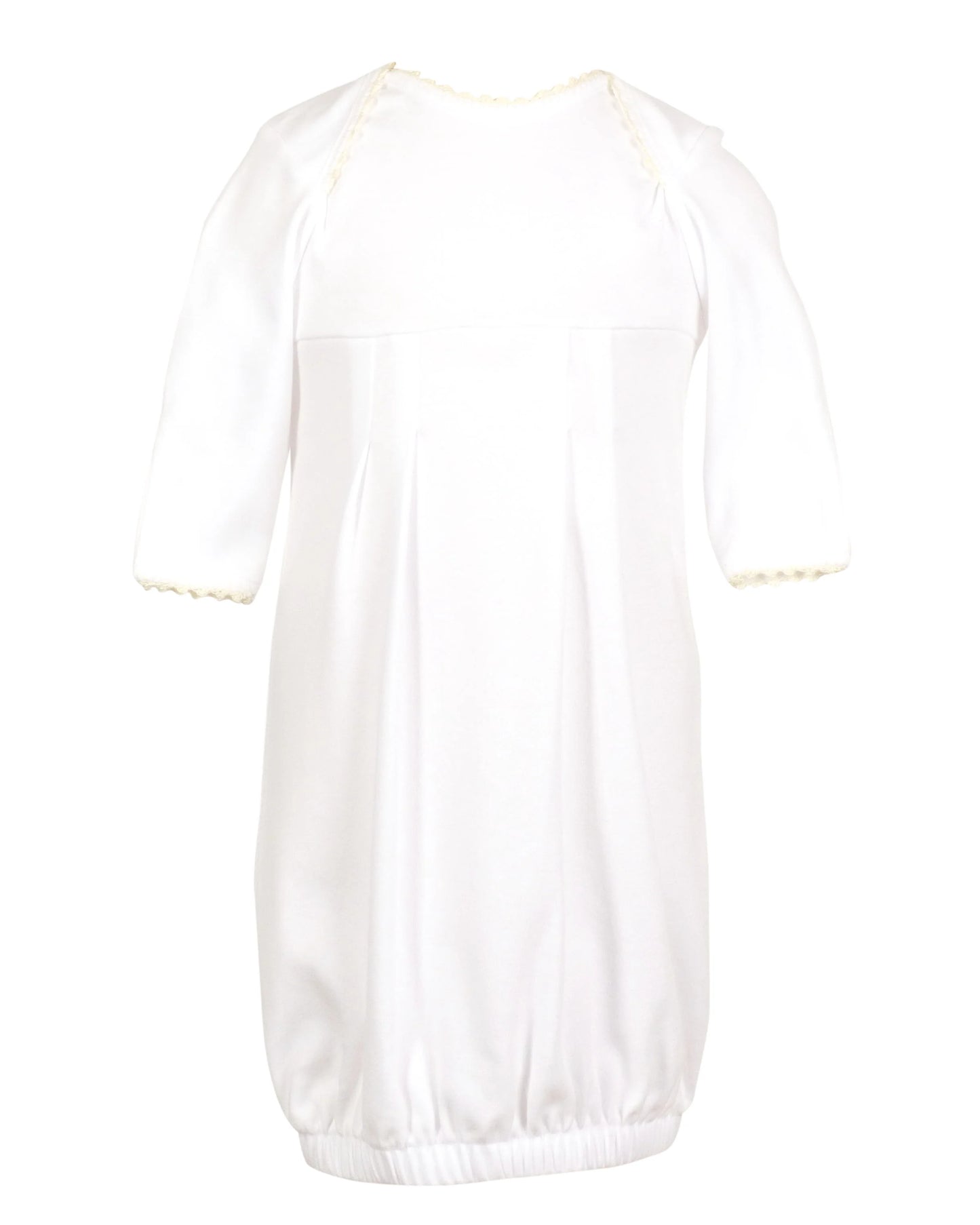 Charlie Daygown - White w/ Cream Trim