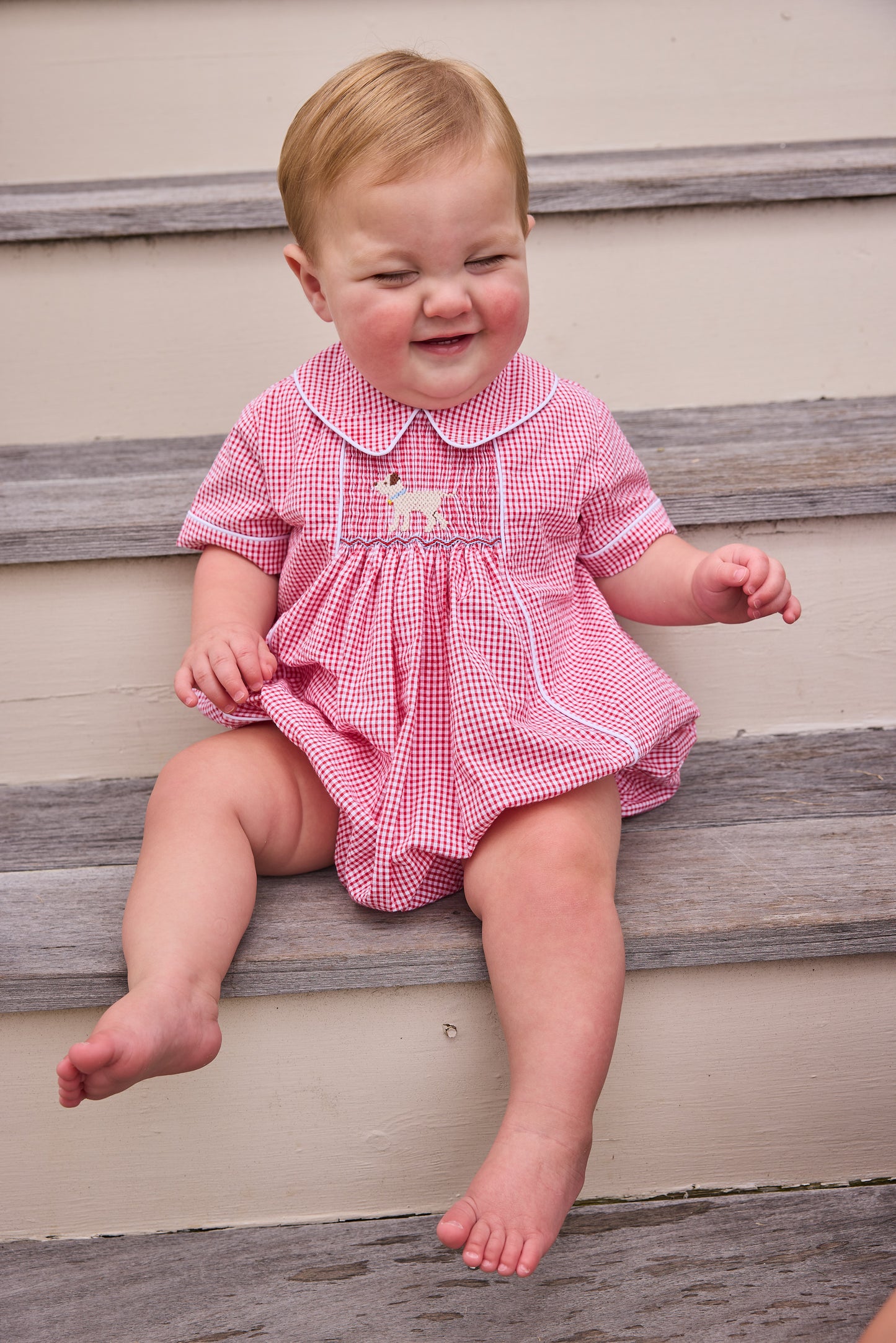 Chest Smocked Bubble - Lab