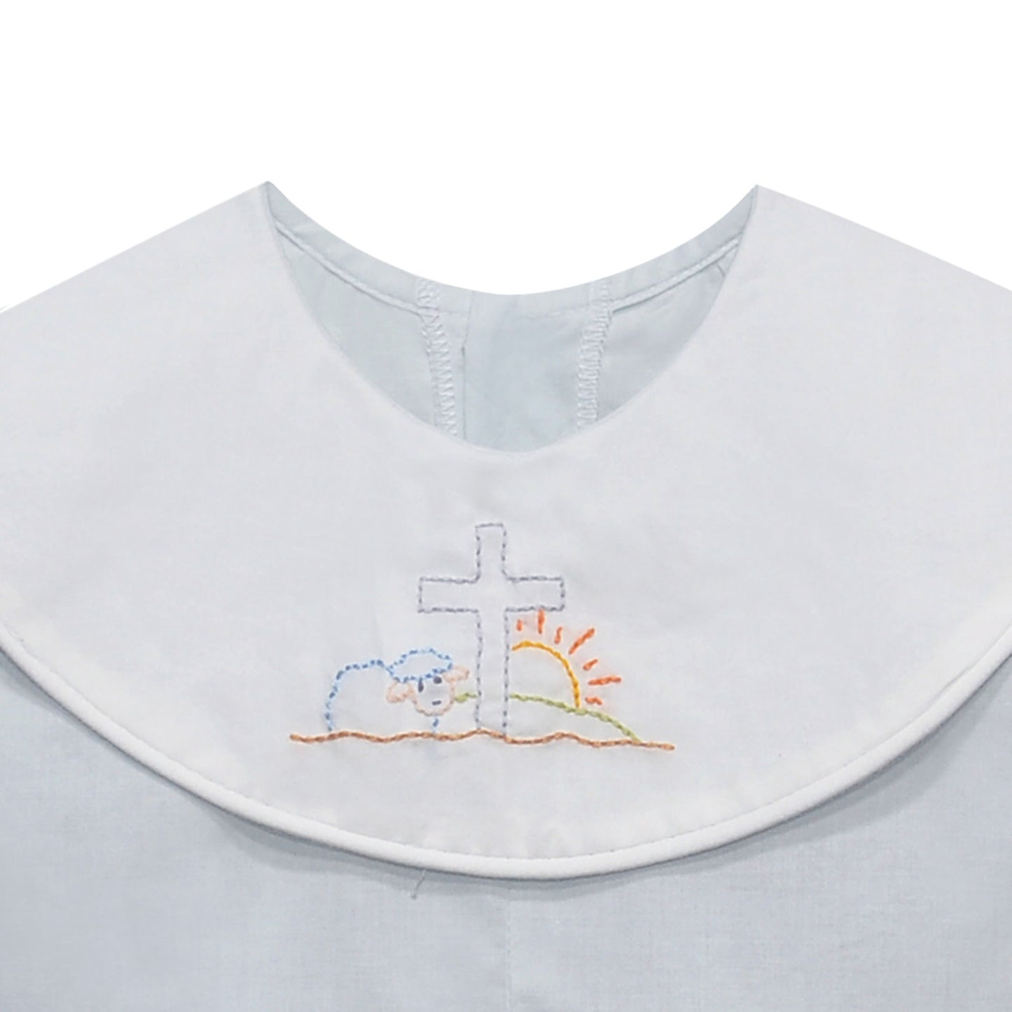 Blue Bailey Boy Bubble - He is Risen