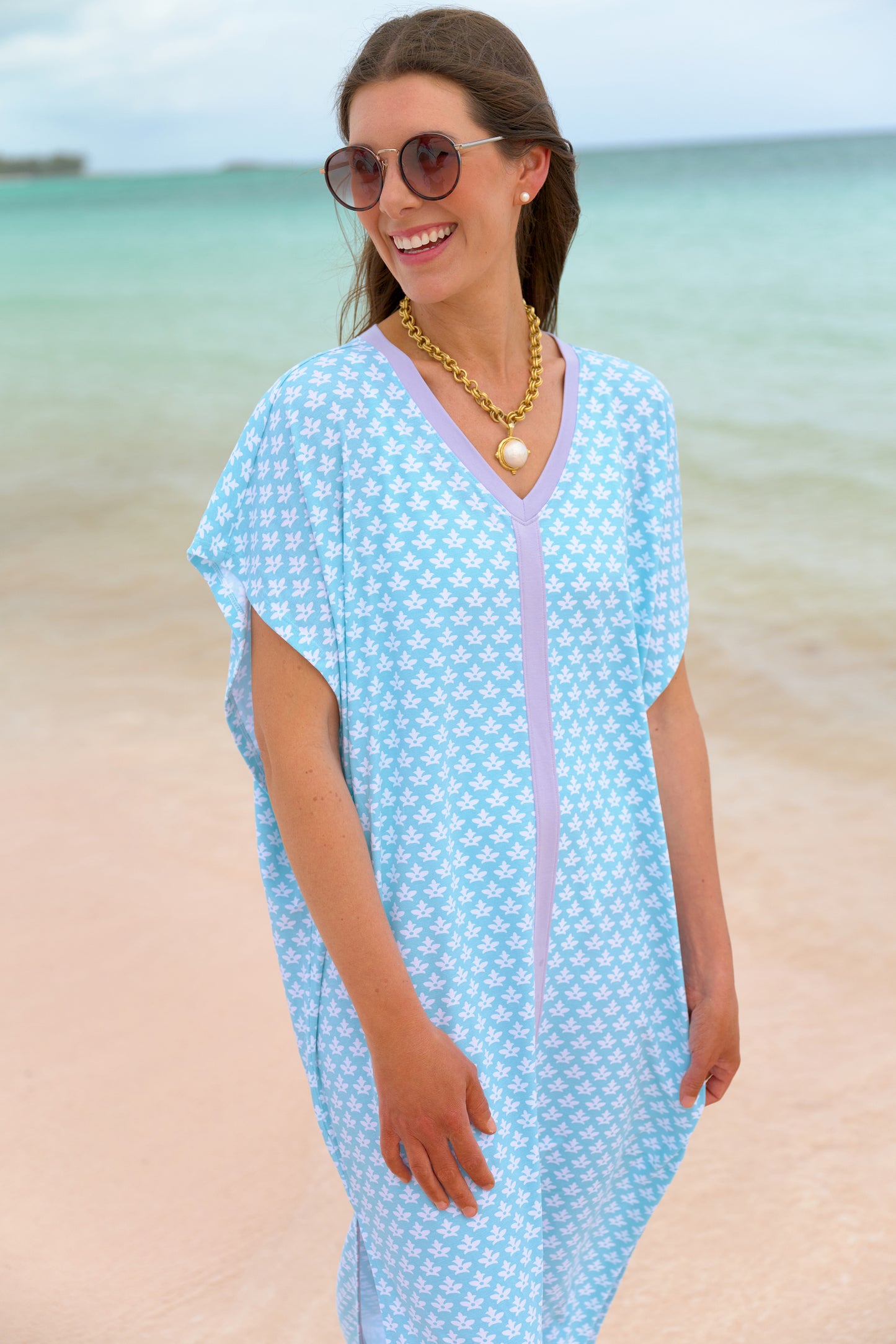 Wholelotta Colada Coverup -Dunmore Doo-Dad/Lauderdale Lavender