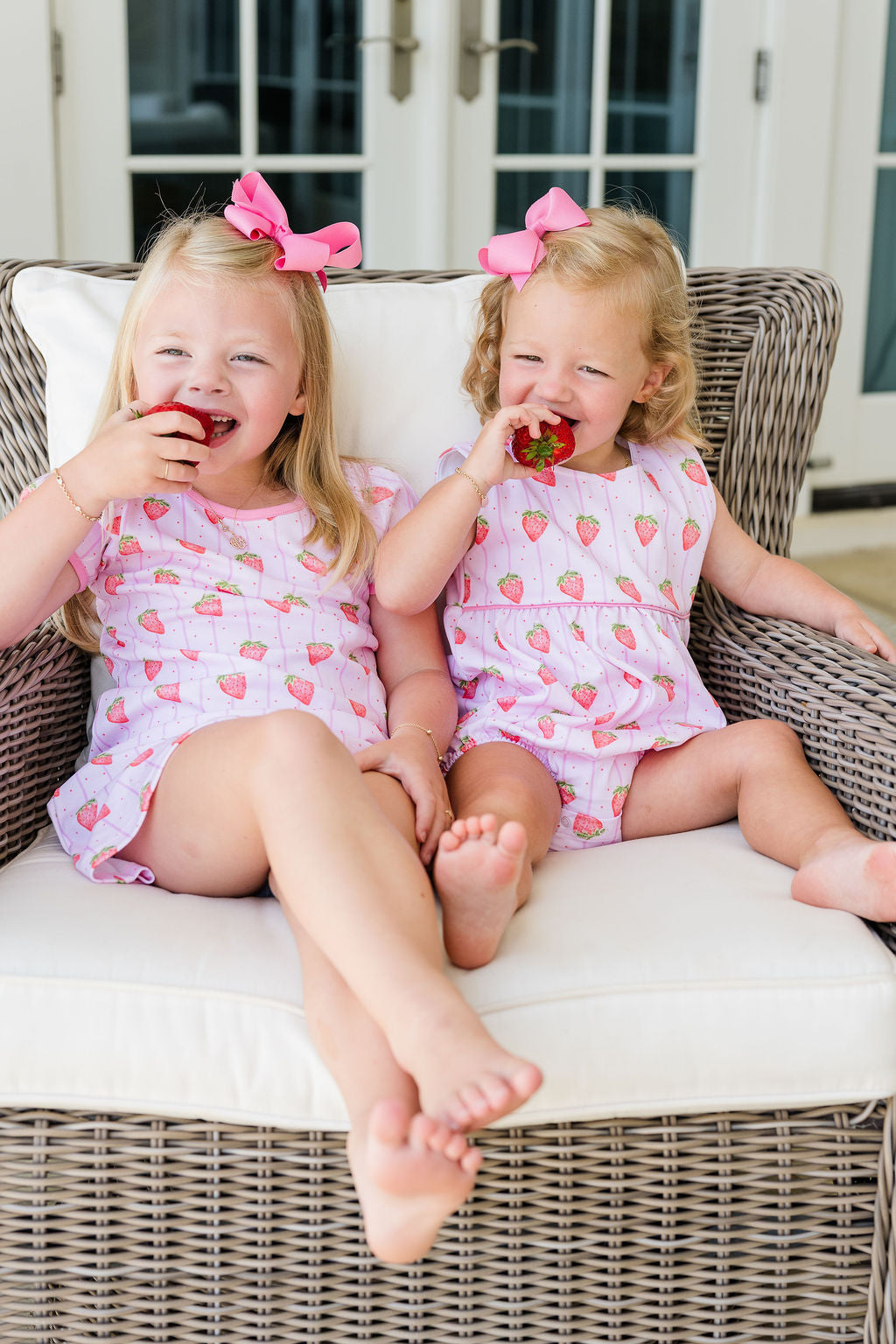 SS Play Dress - Strawberry Stripes