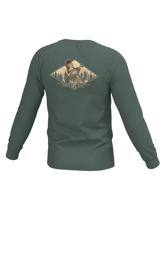 Diamond Quail Long Sleeve Pocket Tee