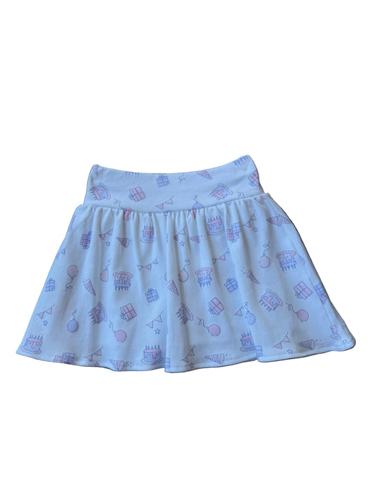 Birthday Printed Skort