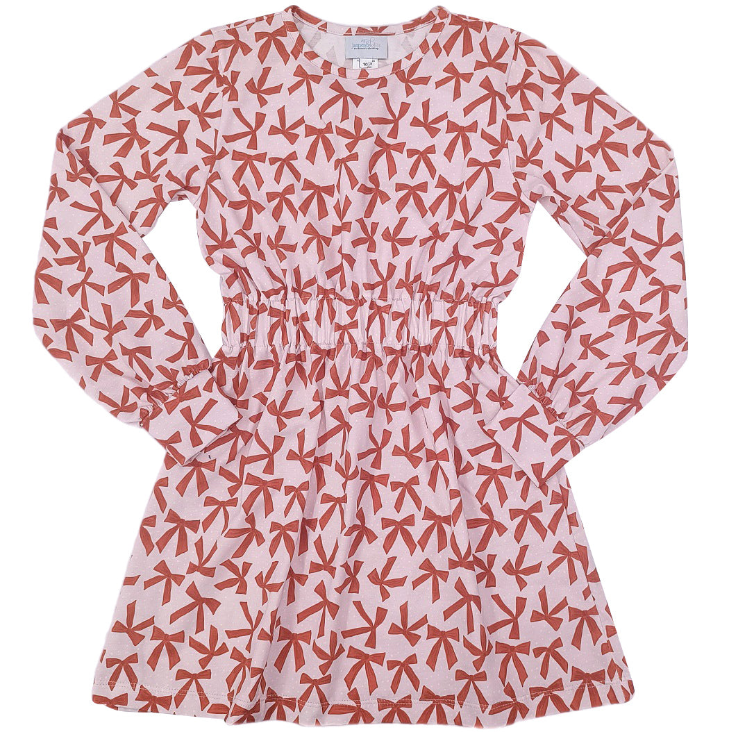 *PRE-ORDER* Red Bows Elastic Waist Dress