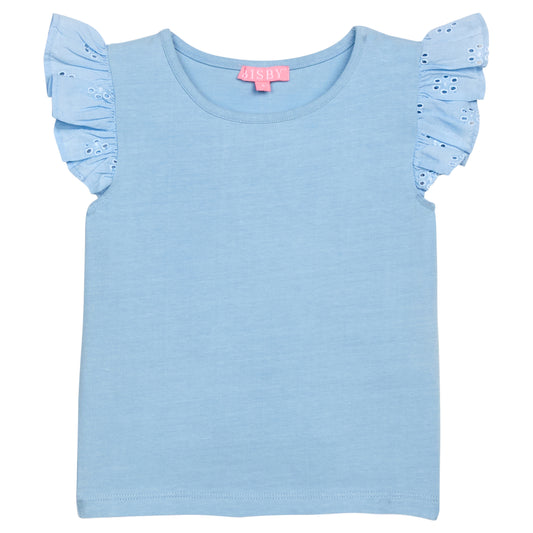 Eyelet Tank - Light Blue