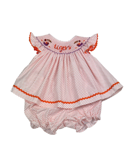 Orange Bishop Smock Cheer Bloomer Set