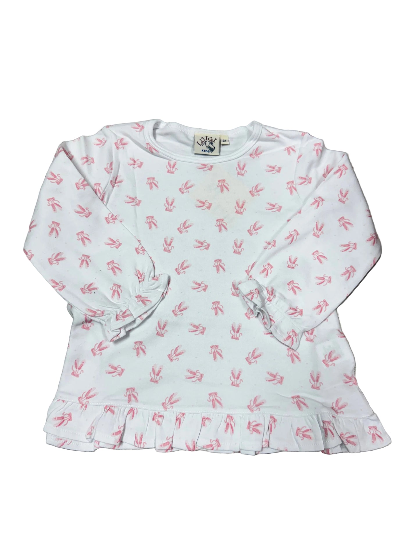 LS Ballet Ruffle Top