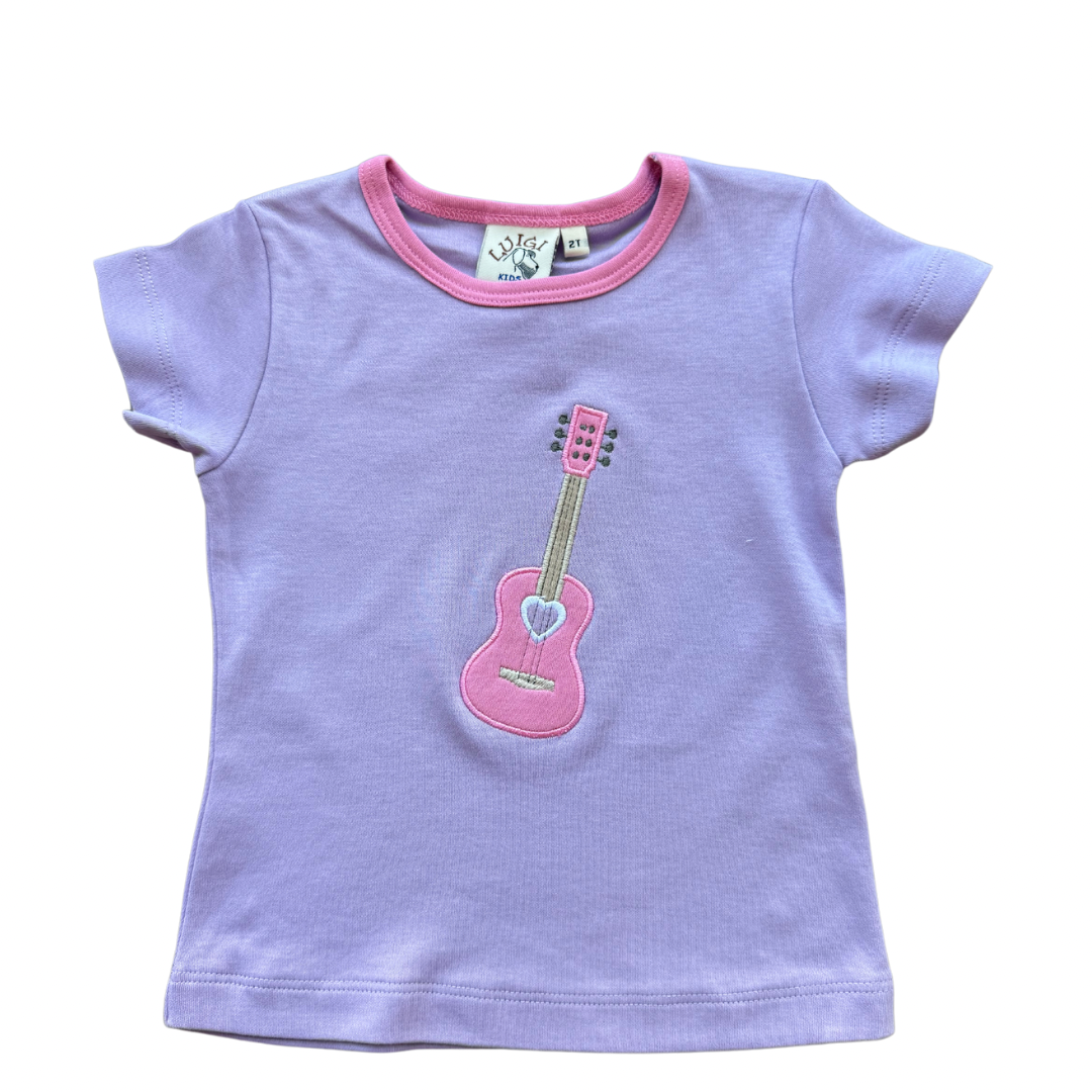 Lavender/Bubblegum Pink Guitar Tee