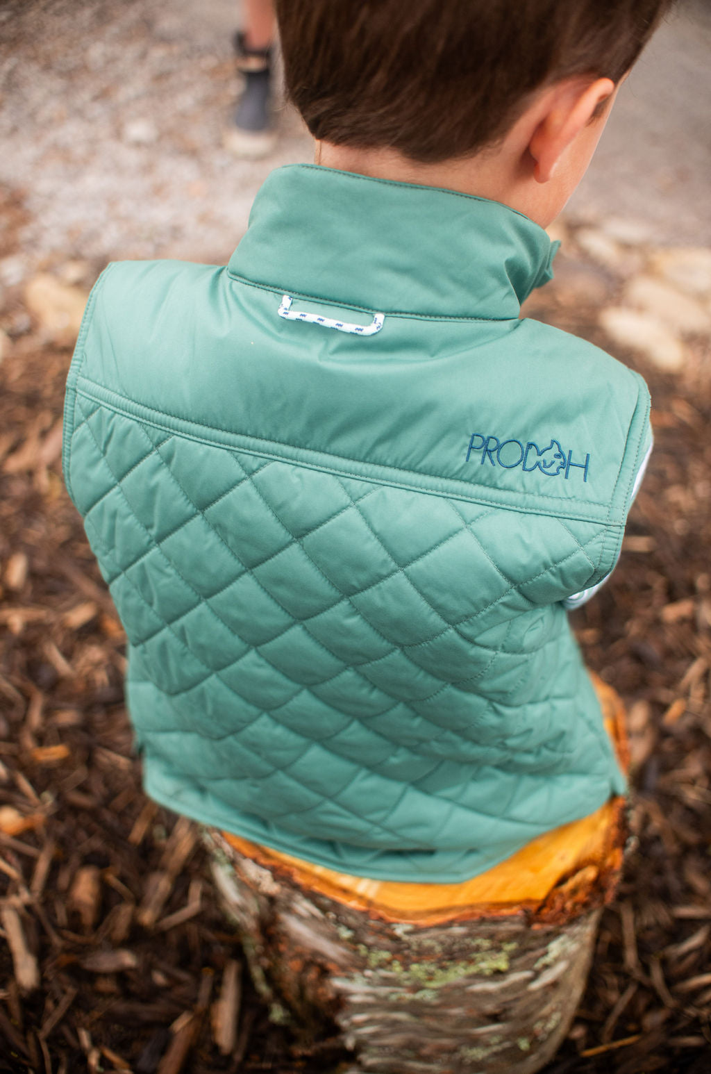 Quilted Vest - Smoke Pine