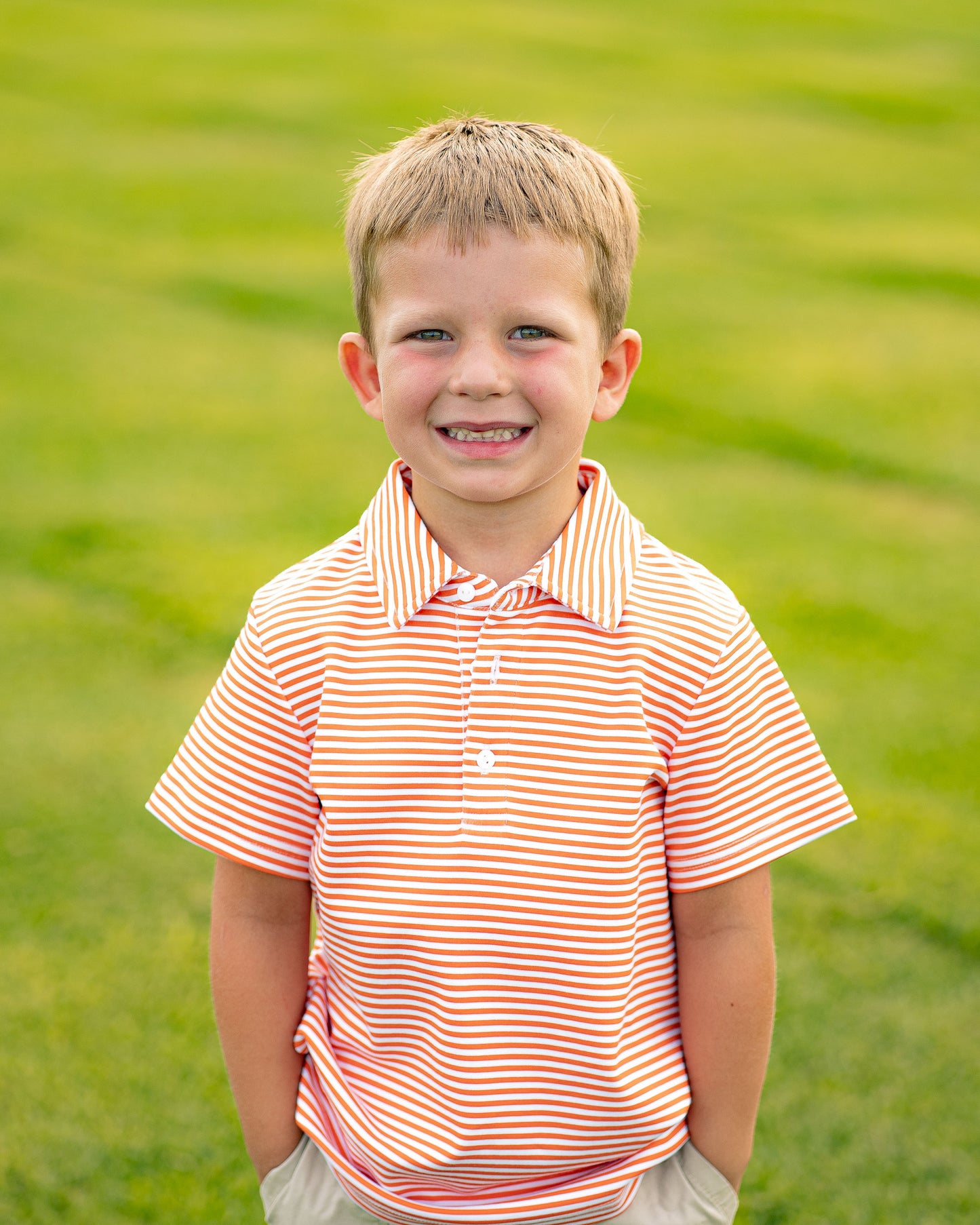 Patrick Polo - Orange Stripe