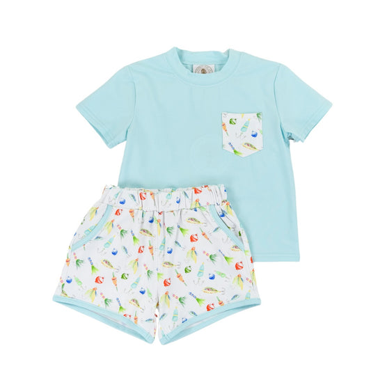 Gone Fishing Pocket Short Set