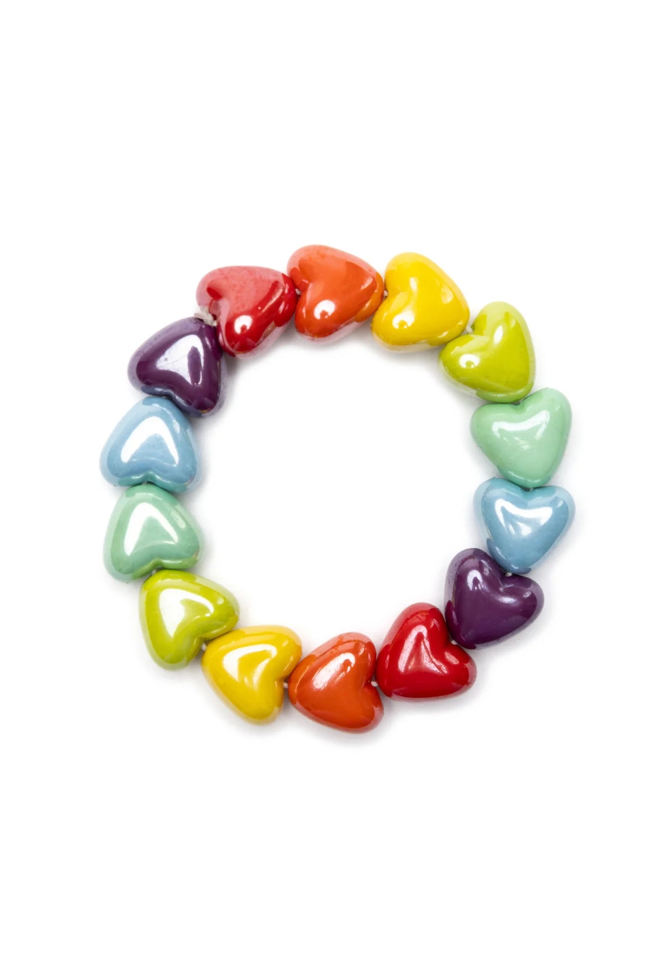 Rainbow Heart Bracelet